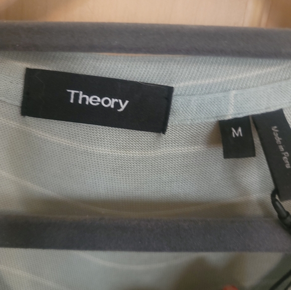 NWT Mens Sz M Theory  Stratus And White Shirt Clean Tee - Picture 4 of 9